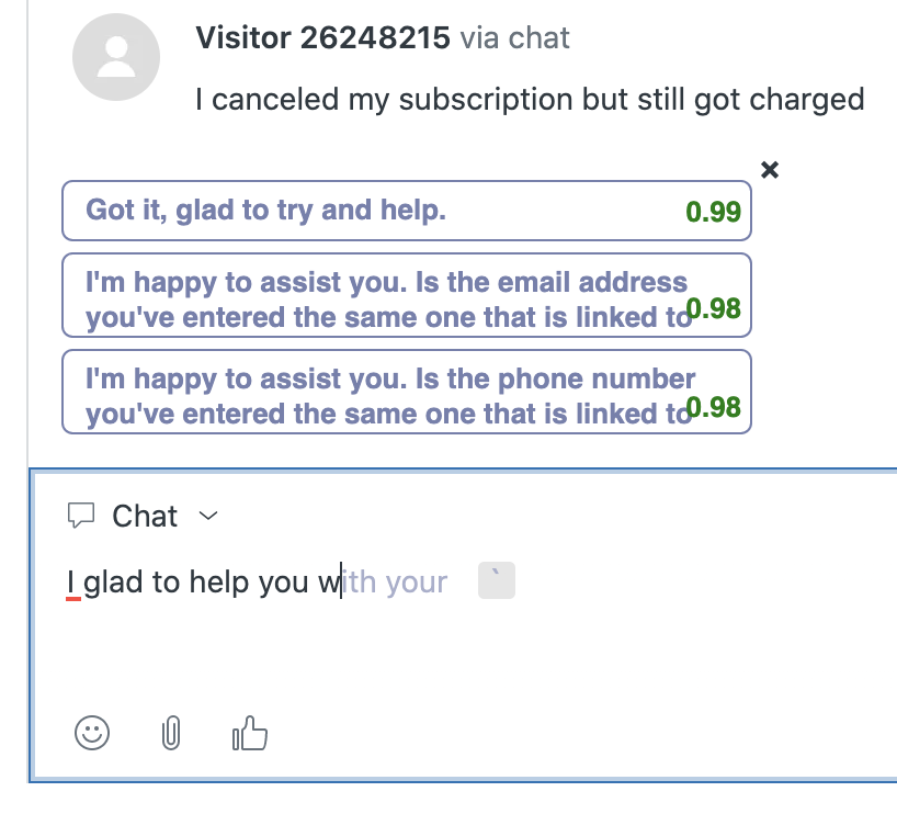 Sapling grammar correction and autocomplete inside Zendesk